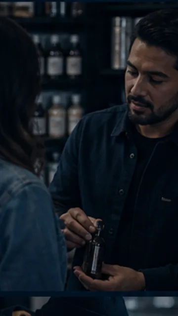 A business owner discussing a product during a planning session